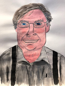 A portrait of participant, Terry. Created by Vinny Mraz.