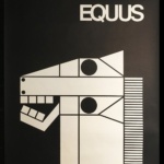 Poster of "Equus" Broadway program cover from the 1970s.